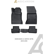 Aescaroon Mercedes-Benz A Serisi W176 2013-2018 Arası 3D Havuzlu Paspas