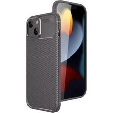 Aesco Mey Ithalat®   iPhone 15 Kılıf Auto Focus Karbon Kapak - Gri
