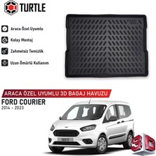 Turtle Ford Courier 2014-2023 Uyumlu 3D Havuzlu Bagaj Havuzu