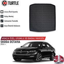 Turtle Skoda Octavia (Nx) 2024-2026 Uyumlu 3D Havuzlu Bagaj Havuzu