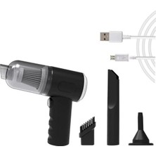 Şarjlı Araç Içi Süpürge Siyah 0-250 Watt 81-90 Dba 2 Yıl Garantili 1-2 Saat Kullanım