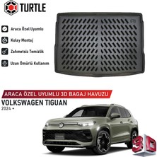Turtle Volkswagen Tiguan (Iıı) 2024-2026 Uyumlu 3D Havuzlu Bagaj Havuzu