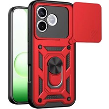Ototechparca   Huawei Honor 600 Lite Pars Lens Yüzüklü Silikon - Kırmızı