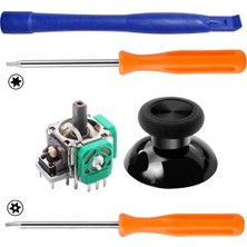 Nacario Xbox One Analog Motor Topuz 1+1 T6 T8 Tornavida Ayırıcı Tamir Set Xbox One Kol Yedek Parça