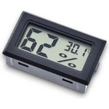 OEM Mini LCD Dijital Elektronik Siyah Termometre Higrometre Sıcaklık Nem Ölçer (Kablosuz)