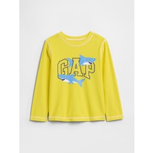 Gap Erkek Bebek Sarı Grafik Baskılı Mayo Üst