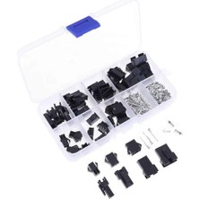 OEM Alkatronik Jst Sm Konnektör Set 200 Parça Set Kutulu 2 3 4 5 Pin Erkek Dişi Terminal Konnektör Sıkmalı Pin