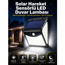 Marsilyan Güneş Enerjili Sensörlü Duvar Lambası Bahçe Lamba Suya Dayanıklı Bahçe Aydınlatma