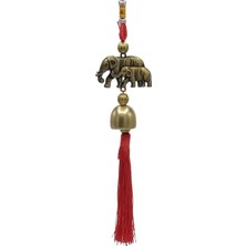 OEM Çin Feng Shui Şans ve Bereket Filleri Metal Çan 30 cm
