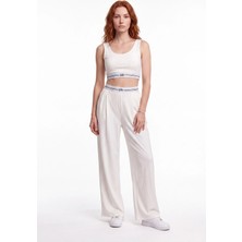 Cemo Kadın Crop Atlet Bol Paça Pantolon Ikili Takım
