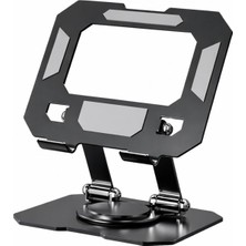 OEM Tablet Standı 360 Derece Dönebilen Tablet Stand Katlanabilir Metal Tablet Tutucu Standı Tablet ve Telefon Tutucu Stant Tablet Tutucu Metal