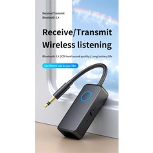 OEM Bluetooth 5.4 Ses Alıcı &amp; Verici – 2’si 1 Arada Aux Adaptör, 3.5mm Jak, Usb-C Şarj, 15M Kablosuz Menzil, 180MAH Batarya, Araç &amp; Ev Hoparlör Için Kablosuz Müzik Adaptörü | M30