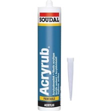 OEM Acryrub Silikonize Mastik 500 gr Beyaz