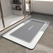 OEM Banyo Paspası - Kaymaz Süper Emici Lekeye Dayanıklı Hızlı Kuruyan Ince Banyo Halısı - Küvet Vanity Için Zemin Paspası - Kolay Bakım 40 x 60