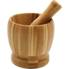 OEM Bambu Havan ve Tokmak Seti, Büyük Boy Mutfak Havanı, Baharat ve Sarımsak Öğütücü ve Döveceği