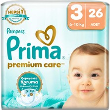 OEM Bebek Bezi Premium Care 3 Numara 26 Adet