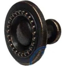 Marsilyan Dekoratif Zamak Düğme - 23X23MM, Eskitme, 1 Adet