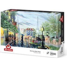 Mey İthalat Art Puzzle Yaz Yağmuru, Paris 2000 Parça Doğa Temalı Eğlenceli Tasarım 1+ Yaş