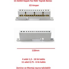 Meepo Faz Nötr Toprak Barası 80 Amper Zemine ve Raya Montaj