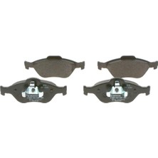Mey İthalat Bosch Fren Balatası Ön Ford Fiesta Iv 1.3 I / 1.4 I 16V / 1.8 D 95-02, Fiesta V 1.3/1.4 16V / 1.6 16V / 1.6 Tdcı 01-08, Mazda 121 Iıı 1.25/1.3 96-03, 2 1.4/1.6/1.4 CD 03-07 986495220 BP1518