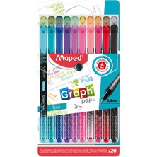 Mey İthalat Maped Offis ve Kırtasiye 749051 Desenli Fineliner Keçeli Kalem