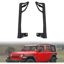 Mey İthalat Nilight Wrangler Jk 2007-2017 Üzerinde 52 "led Işık Çubuğu ve Pod Işık Için Ön Cam Çerçevesi Montaj Braketi, 2 Yıl Garanti