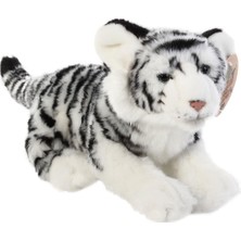 Mey İthalat Animals Of The World Floppy Kaplan Peluş Oyuncak, Beyaz, 30CM