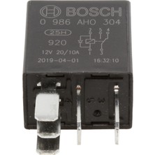 Mey İthalat Bosch 0986AH0304 Mikro Röle 12 V 20 A, 5 Terminal, IP5K4 Sıcaklık Direnci -40 °c Ila 85 °c