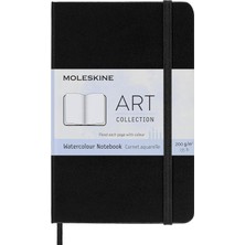 Mey İthalat Moleskine Yaratıcı Not Defteri, Sulu Boya Not Defteri, Cep, A6, 200 G Sulu Boya Kağıdı, Sert Kapak, Siyah. Cep/a6