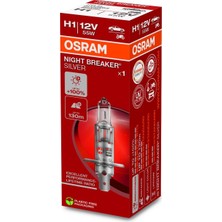 Mey İthalat Osram Ampul 12V H1 55W Night Breaker Silver 64150NBS