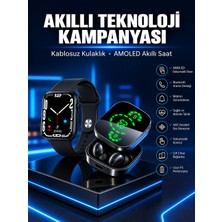 Beruflic Yeni Nesil Akıllı Saat ve Ucuz Kaliteli Bluetooth Kablosuz Kulaklık Amoled Ekran