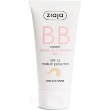 Mey İthalat Ziaja Bb Krem Normal Kuru ve Hassas Cilt Doğal Ton Spf 15 50 ml