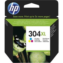 Hp 304XL Color Renkli Yüksek Kapasiteli Kartuş N9K07AE (Kdo)
