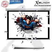Xblack XGE-180 Kumandalı Motorlu Projeksiyon Perdesi (Kdo)