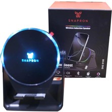 Snapron SNS-9100 Siyah (Induction Özellikli) Rgb Bluetooth Speaker (Phone Stand-Ambient Light) (Kdo)
