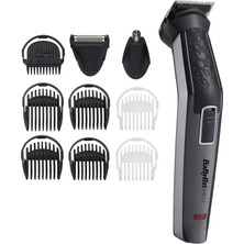 Mey İthalat Babyliss Yüz & Vücut Bakım Kiti, Carbon Titanium, 10 Başlık, Karbon Titanyum Bıçaklar, Kablosuz Kullanım, MT727E