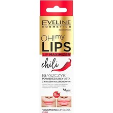 Mey İthalat Eveline Cosmetics Oh! My Lips! Biber ve Hyaluronik Asit ile Dudak Büyütücü Dudak Parlatıcısı Biber Pembe