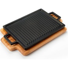 Mey İthalat Lava Döküm Plaka, 22X30, Ahşap Altlı - Lv As 127