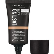 Mey İthalat Rimmel London Lasting Matte Foundation 200 Soft Beige