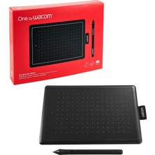 Mey İthalat Wacom One CTL-472-N Creative Pen Çizim Tableti, Usb, 3600 W, Baskıya Duyarlı Kalem, Siyah