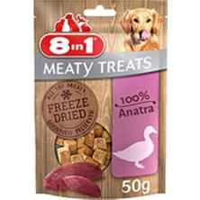 Mey İthalat 8in1 Meaty Treats Freeze Dried Ördekli, 50 gr Köpek Ödülü