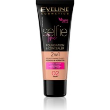 Mey İthalat Eveline Cosmetics Selfie Time Vegan Fondöten & Concealer 30 ml Ivory