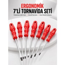 Marsilyan 7li Tornavida Seti Düz ve Yıldız Uçlu Çok Amaçlı Kullanım