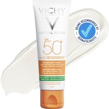 Mey İthalat Vichy Capital Soleil Çok Yüksek Korumalı Matlaştırıcı Yüz Güneş Kremi Spf 50 Faktör