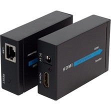 Mey İthalat Powermaster PM-18232 HDMI To Cat5/cat6 60 Metre Uzatıcı Extender