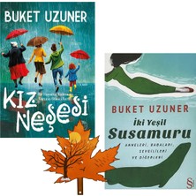 Everest Yayınları Buket Uzuner -Yazarının 2 Kitabı- Kız Neşesi -Ve- Iki Yeşil Su Susamuru -Yanında Yaprak Ayraç ile