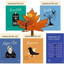 Everest Yayınları Sabahattin Ali -5kitap- Sırça Köşk - Şiirler - Kağnı - Değirmen -Yanında Yaprak Ayraç