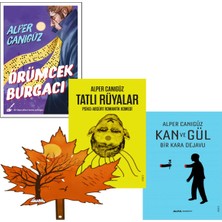 Alfa Yayınları Alper Canıgüz -Yazarından - Örümcek Burgacı - Tatlı Rüyalar - Kan ve Gül -Yanında Yaprak Ayraç