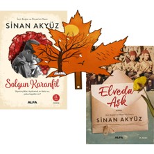 Alfa Yayınları Sinan Akyüz - Solgun Karanfil - Elveda Aşk - 2 Kitap Yanında Yaprak Ayraç ile