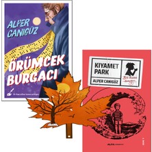 Alfa Yayınları Alper Canıgüz - 2 Kitabı - Örümcek Burgacı - Kıyamet Park - Yanında Yaprak Ayraç